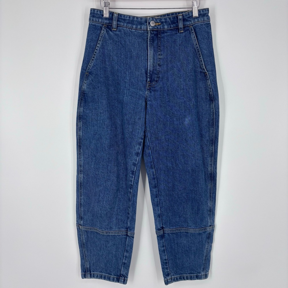 Everlane Utility Barrel Jeans Womens 28 Reg Mid Wash Denim High Rise Tapered